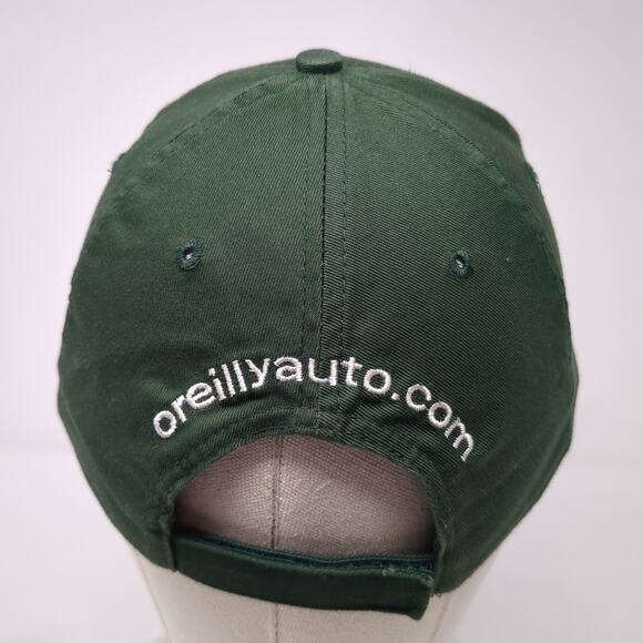 O'Reilly Auto Parts Strapback Baseball Cap Green One Size Adjustable Embroidered - Picture 6 of 9